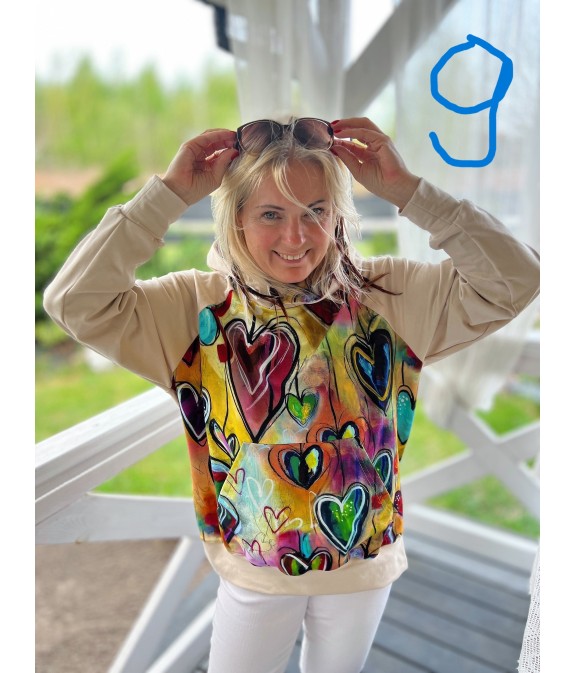 Bluza oversize różne wzory rozm. L/XL