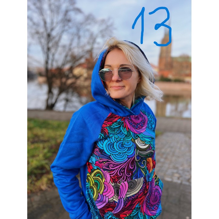 Bluza oversize różne wzory rozm. S/M