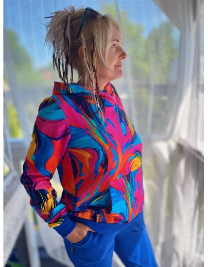 Bluza z Kapturem Lekko Chaber