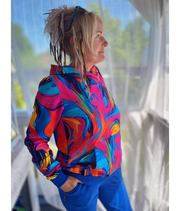 Bluza z Kapturem Lekko Chaber