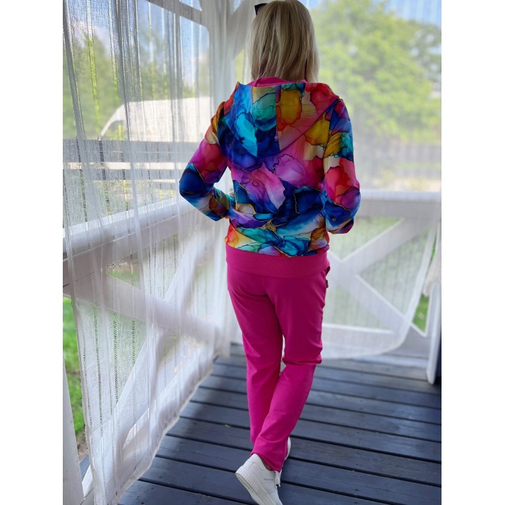 Bluza zamek Magiczna Fuksja Bluza zamek Magiczna Fuksja