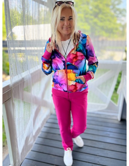 Bluza zamek Magiczna Fuksja