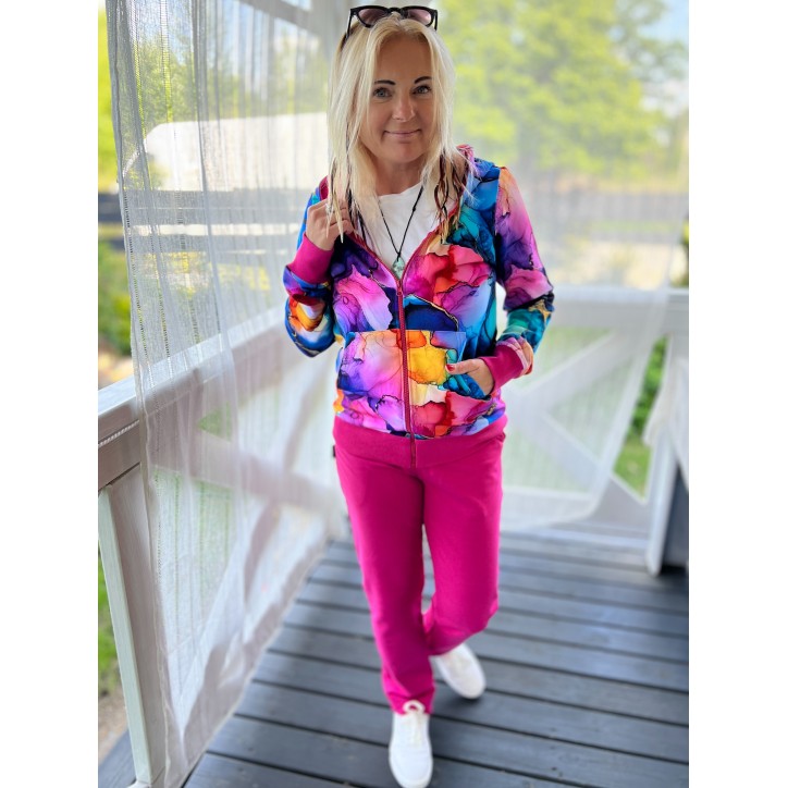 Bluza zamek Magiczna Fuksja Bluza zamek Magiczna Fuksja