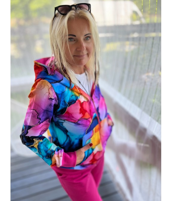Bluza zamek Magiczna Fuksja