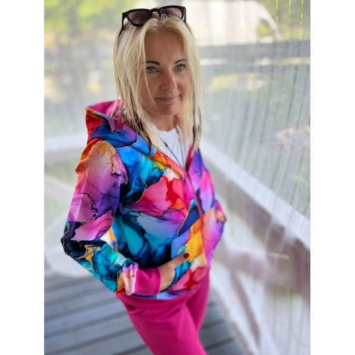 Bluza zamek Magiczna Fuksja Bluza zamek Magiczna Fuksja