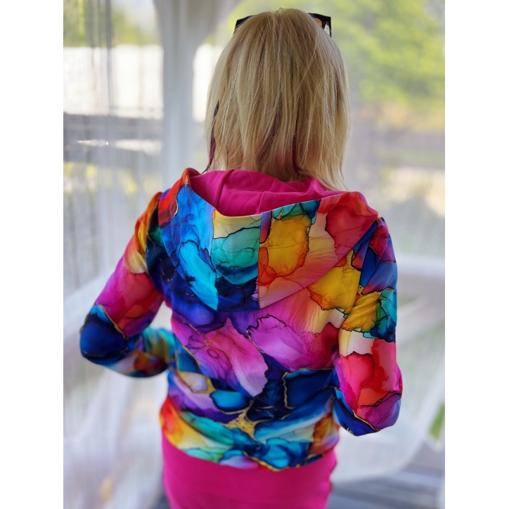 Bluza zamek Magiczna Fuksja Bluza zamek Magiczna Fuksja