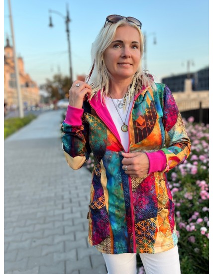 Bluza Otwieram się - zamek - Kwiat Życia