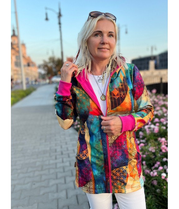 Bluza Otwieram się - zamek - Kwiat Życia