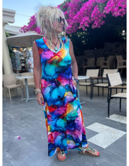 Sukienka Maxi wiskoza Magiczna