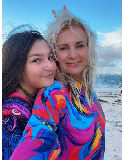 Bluza zamek Lekko/fuksja