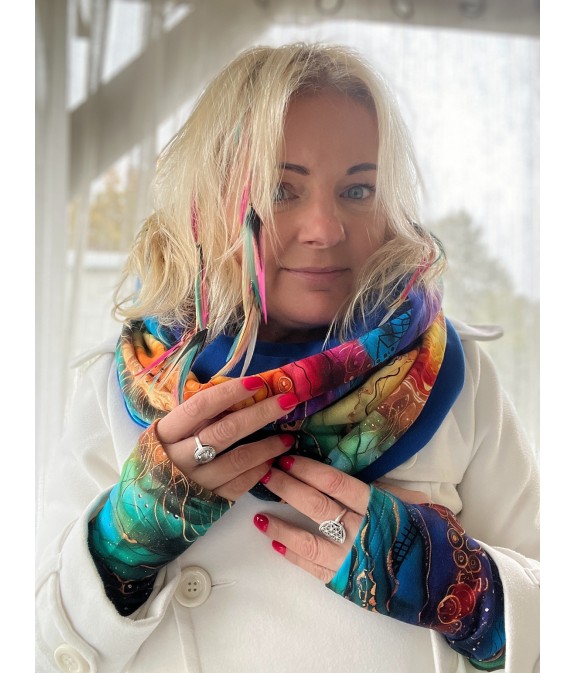 Komin z kapturem kominokaptur dwustronny Wewnętrzne Słońce/chaber