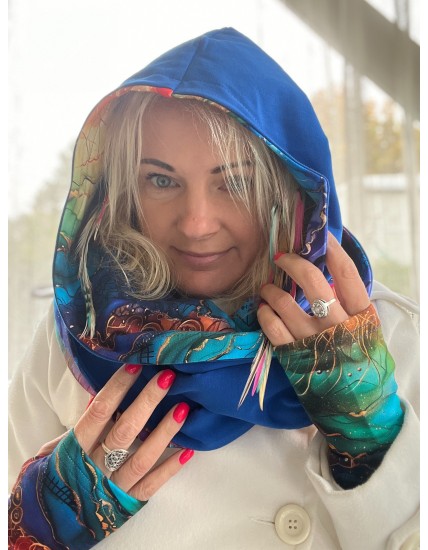 Komin z kapturem kominokaptur dwustronny Wewnętrzne Słońce/chaber