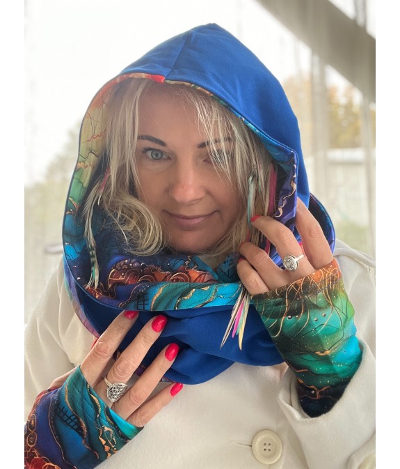 Komin z kapturem kominokaptur dwustronny Wewnętrzne Słońce/chaber