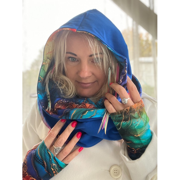 Komin z kapturem kominokaptur dwustronny Wewnętrzne Słońce/chaber