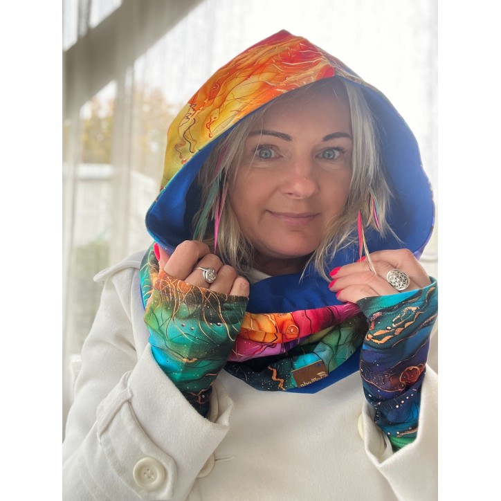 Komin z kapturem kominokaptur dwustronny Wewnętrzne Słońce/chaber