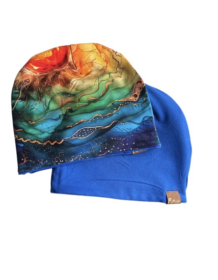 Czapka podwójna dwustronna Wewnętrzne słońce/chaber