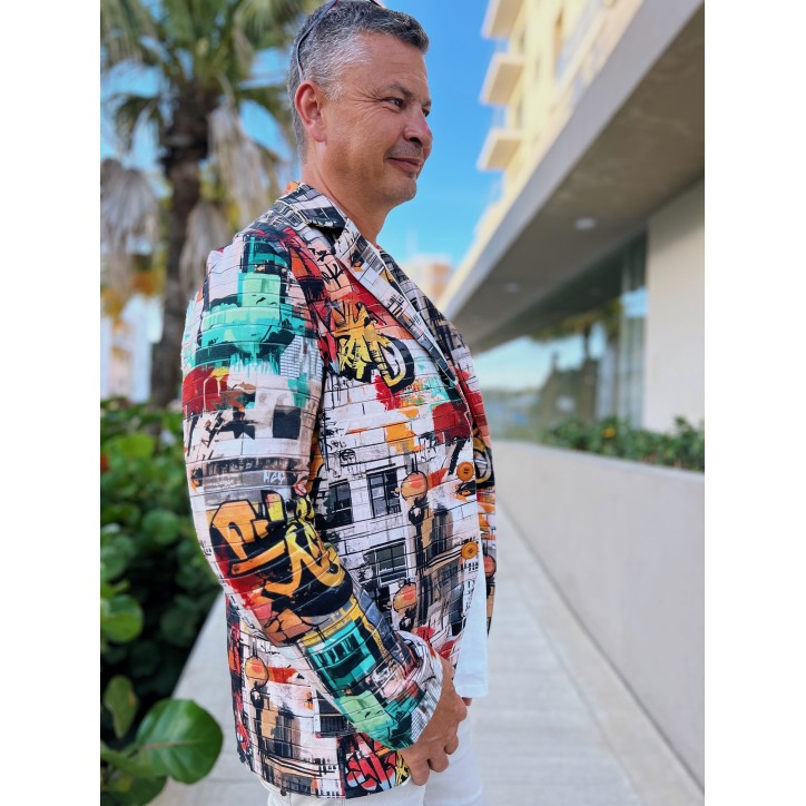 Marynarka męska - Graffiti