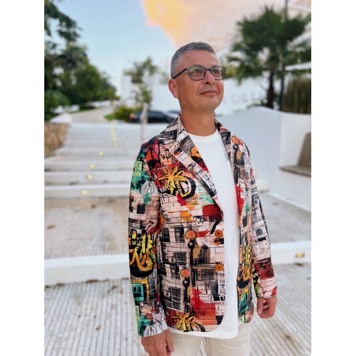 Marynarka męska - Graffiti