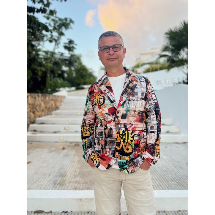 Marynarka męska - Graffiti