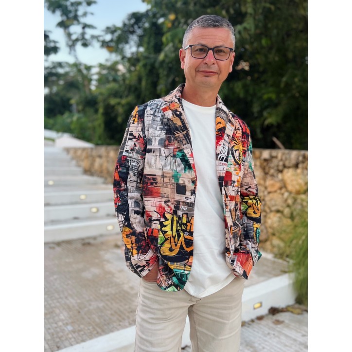 Marynarka męska - Graffiti