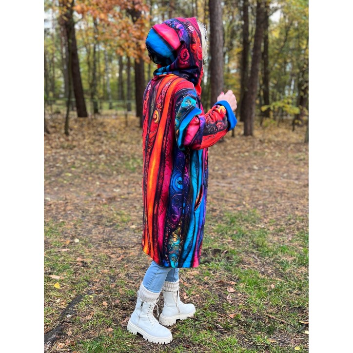 Płaszczyk, długa bluza zamek - Kreacja/chaber