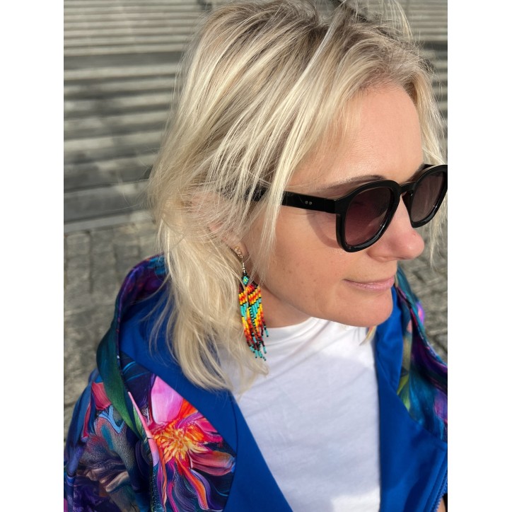 Płaszczyk, długa bluza zamek - Zachwyt/chaber