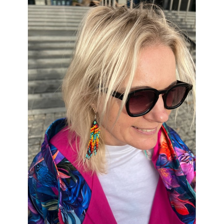 Płaszczyk, długa bluza zamek - Zachwyt/fuksja