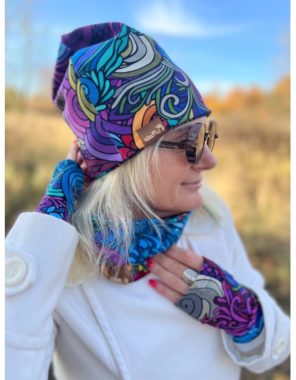 Czapka podwójna dwustronna Radość/Graffiti