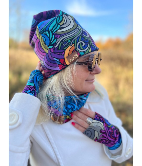 Czapka podwójna dwustronna Radość/Graffiti