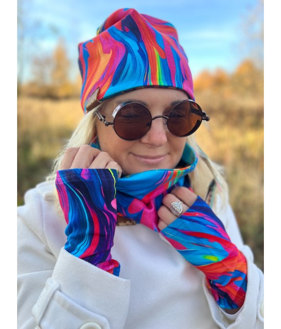 Czapka podwójna dwustronna Mandala/Lekko