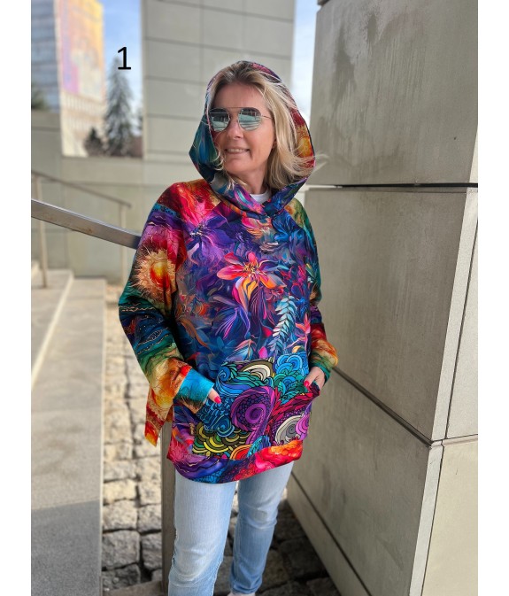 Bluza unikat oversize L/XL różne wzory