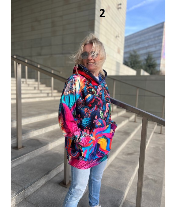 Bluza unikat oversize L/XL różne wzory