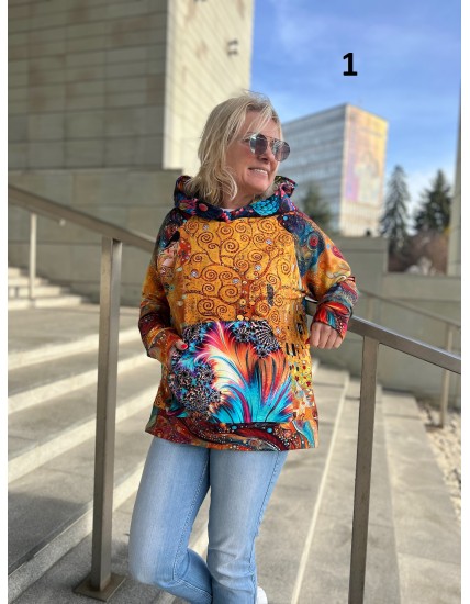 Bluza unikat oversize S/M różne wzory