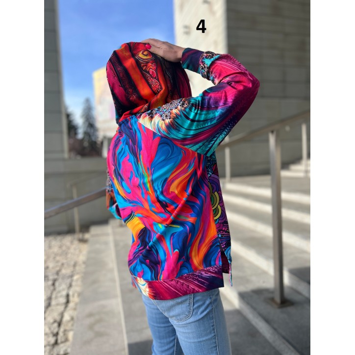 Bluza unikat oversize S/M różne wzory Bluza unikat oversize S/M różne wzory