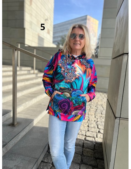 Bluza unikat oversize S/M różne wzory