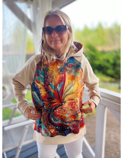 Bluza oversize Fantazja/beż