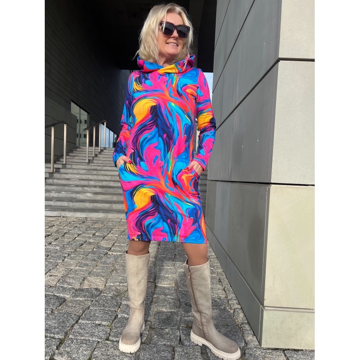 Sukienka z kapturem - Lekko/chaber