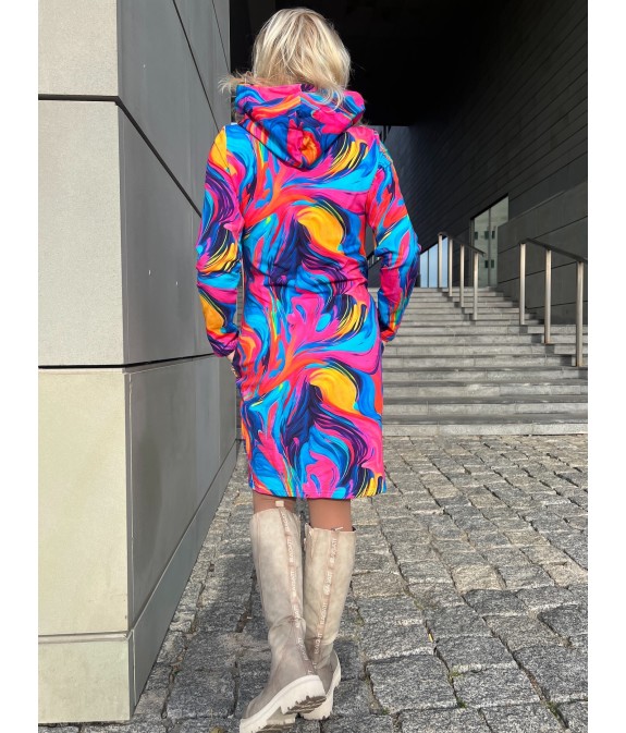 Sukienka z kapturem - Lekko/fuksja