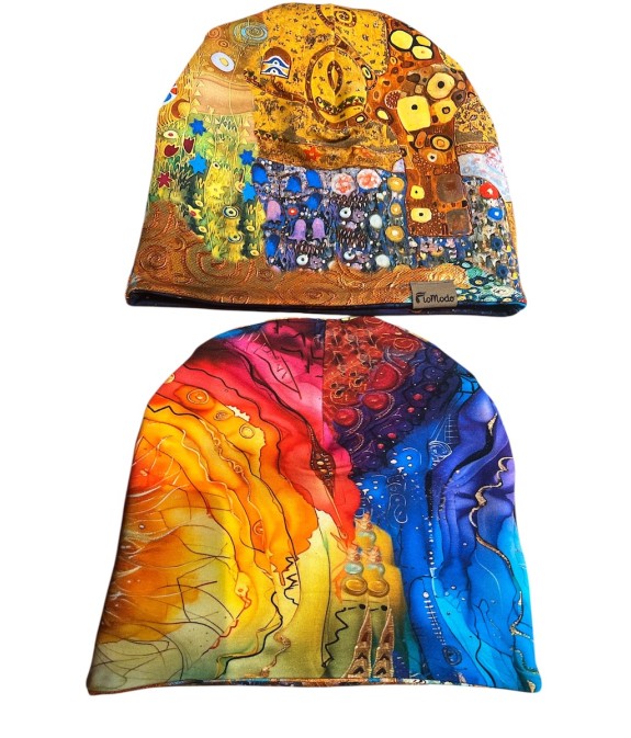 Czapka podwójna dwustronna Wewnętrzne Słońce/Pocałunek