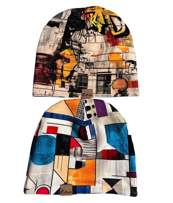 Czapka podwójna dwustronna  Przygoda/Graffiti