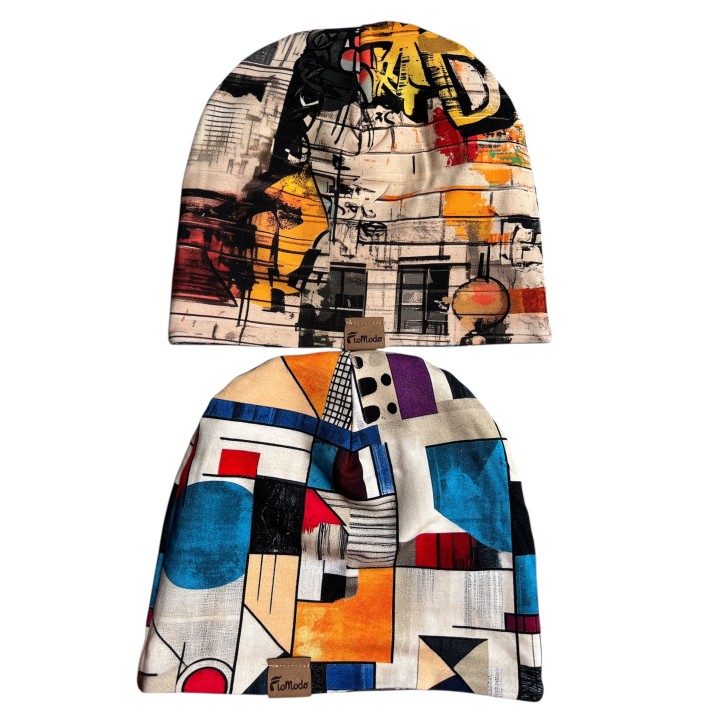 Czapka podwójna dwustronna  Przygoda/Graffiti