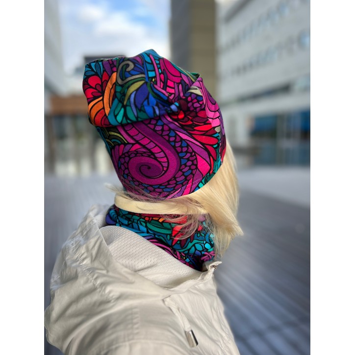 Czapka podwójna dwustronna Radość/Lekko