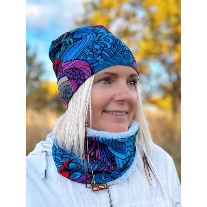 Czapka podwójna dwustronna Radość/Lekko