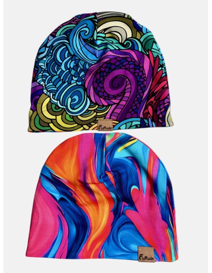 Czapka podwójna dwustronna Radość/Lekko