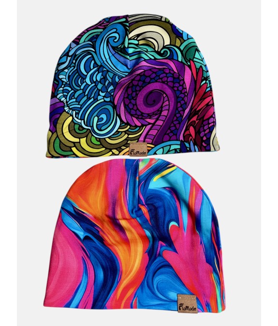 Czapka podwójna dwustronna Radość/Lekko