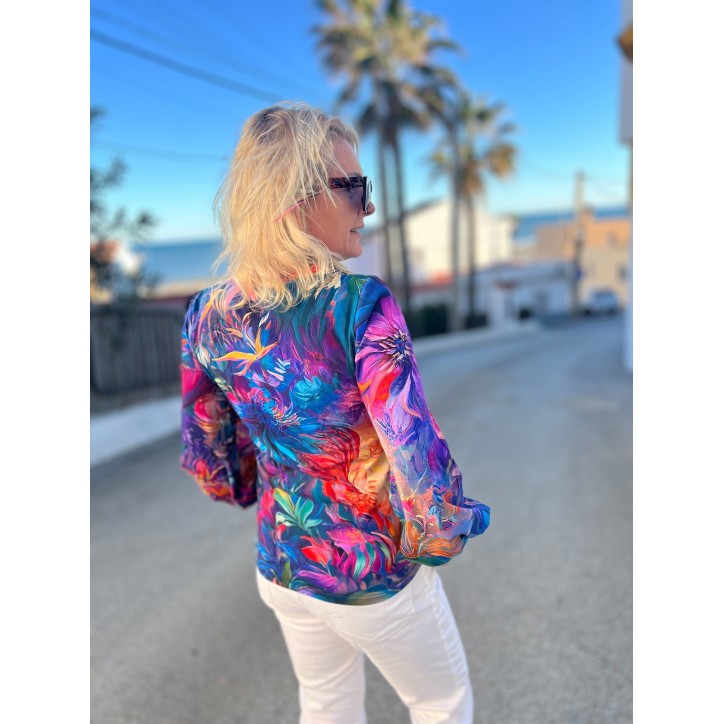 Bluzka buf - Zachwyt V dekolt