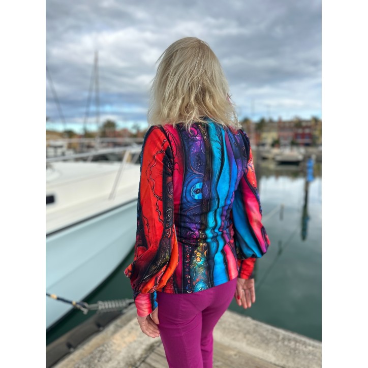 Bluzka buf - Kreacja V dekolt