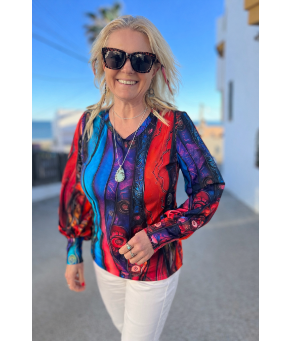 Bluzka buf - Kreacja V dekolt