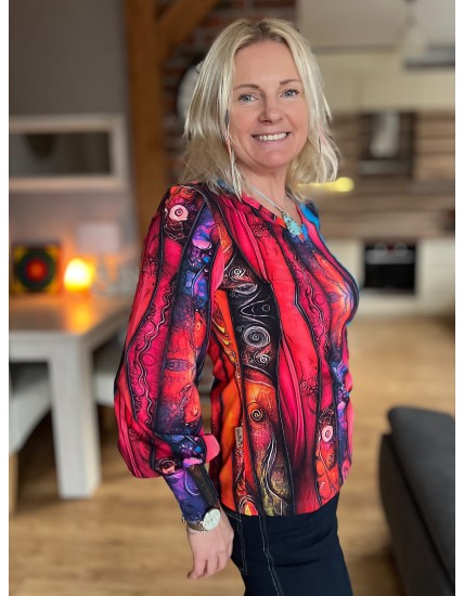 Bluzka buf - Kreacja V dekolt