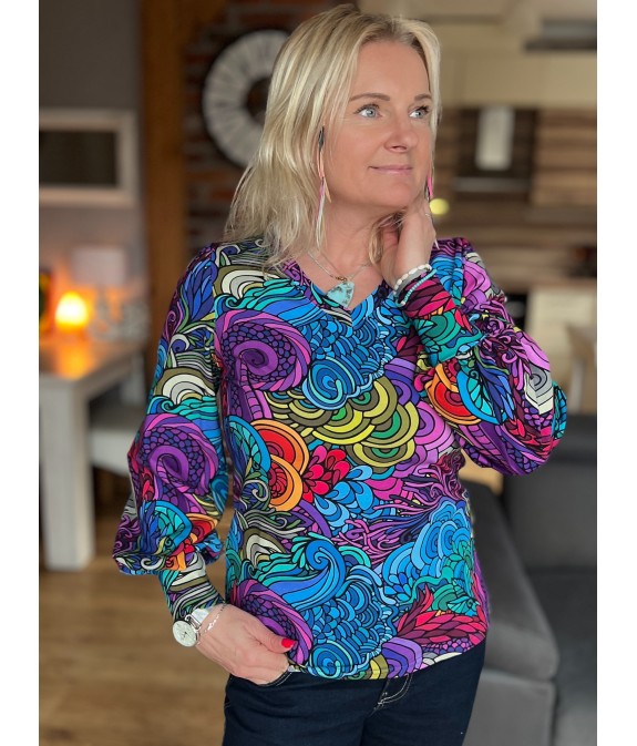 Bluzka buf - Radość V dekolt